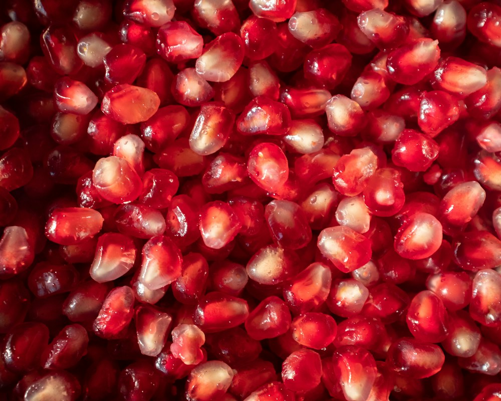 Red pomegranates